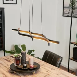 hofstein Suspension Fuliola LED Noir, 1 lumière