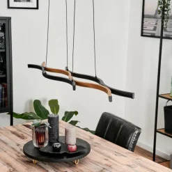 hofstein Suspension Fuliola LED Noir, 1 lumière