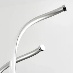 hofstein Suspension Galette LED Nickel mat, 1 lumière