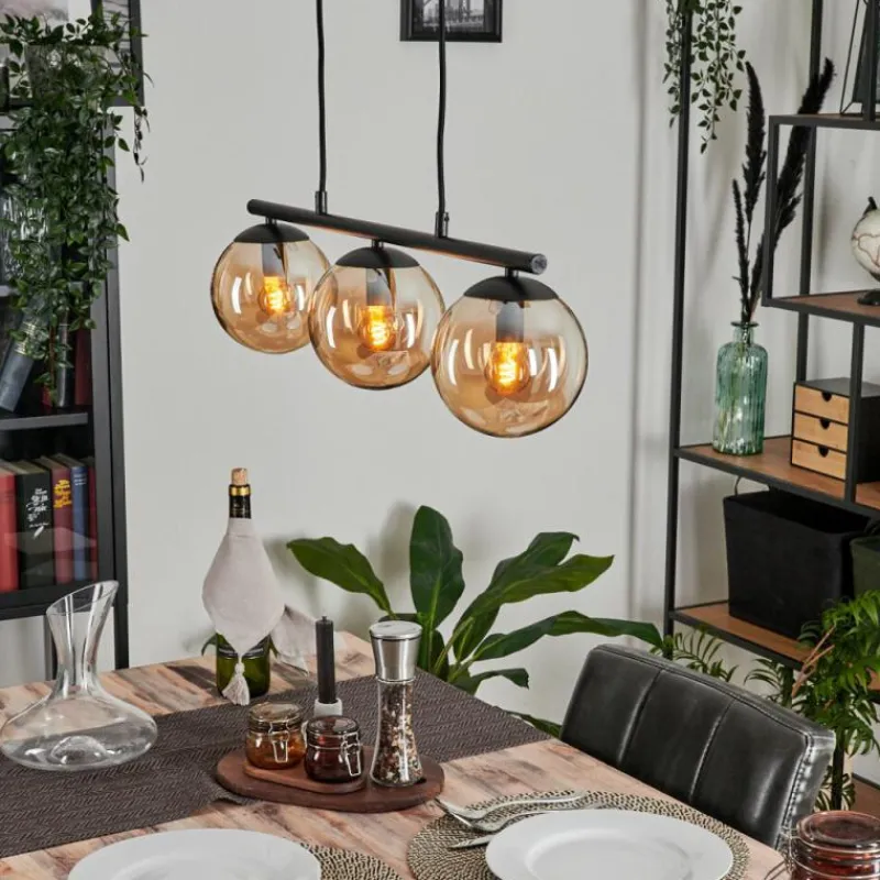 hofstein Suspension Gastor Ambre, 3 lumières