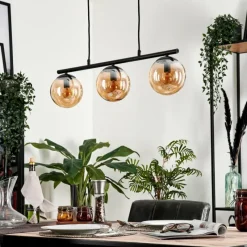 hofstein Suspension Gastor Ambre, 3 lumières
