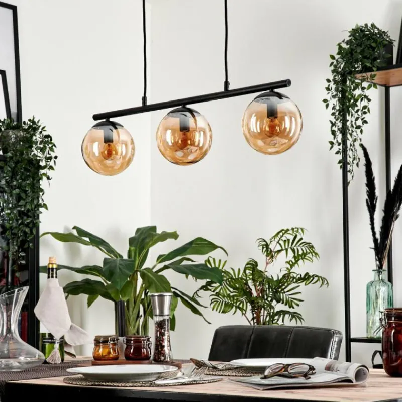 hofstein Suspension Gastor Ambre, 3 lumières