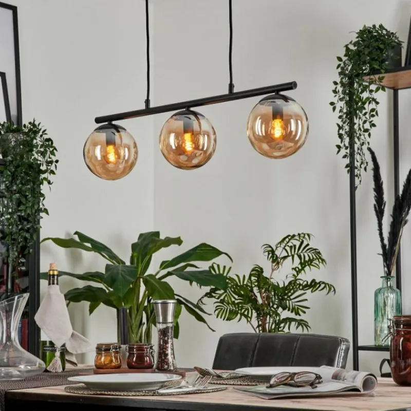 hofstein Suspension Gastor Ambre, 3 lumières