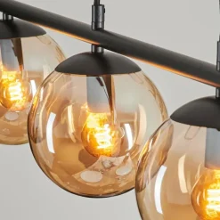 hofstein Suspension Gastor Ambre, 4 lumières