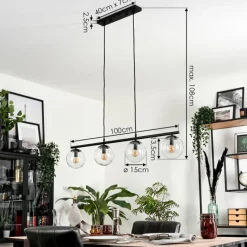 hofstein Suspension Gastor Clair, 4 lumières