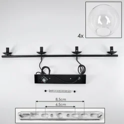 hofstein Suspension Gastor Clair, 4 lumières