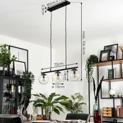 hofstein Suspension Gastor Clair, 3 lumières