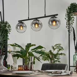 hofstein Suspension Gastor Clair, Fumé, 3 lumières