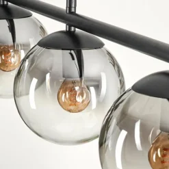 hofstein Suspension Gastor Clair, Fumé, 4 lumières