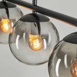 hofstein Suspension Gastor Clair, Fumé, 4 lumières