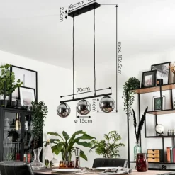 hofstein Suspension Gastor Fumé, 3 lumières