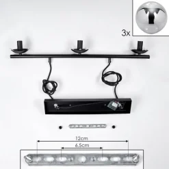 hofstein Suspension Gastor Fumé, 3 lumières