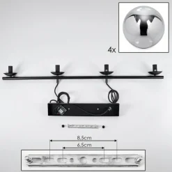 hofstein Suspension Gastor Fumé, 4 lumières