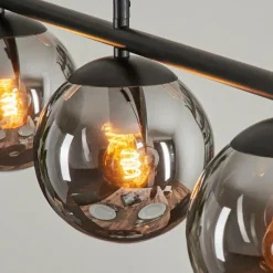 hofstein Suspension Gastor Fumé, 4 lumières