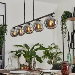 hofstein Suspension Gastor Fumé, 5 lumières