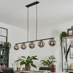 hofstein Suspension Gastor Fumé, 5 lumières