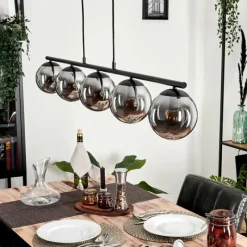 hofstein Suspension Gastor Fumé, 5 lumières