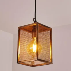 Lampes Vintages & Rétros-hofstein Suspension Gatineau Cuivre, 1 lumière