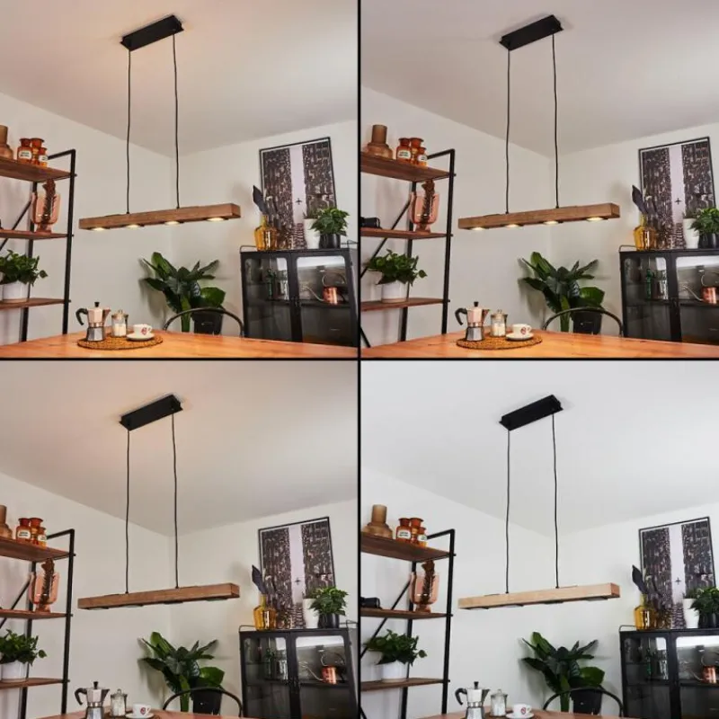 hofstein Suspension Giresta LED Noir, 6 lumières