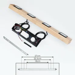 hofstein Suspension Giresta LED Noir, 6 lumières