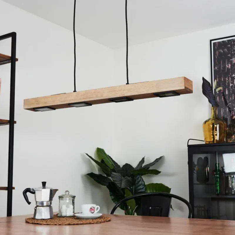 hofstein Suspension Giresta LED Noir, 6 lumières