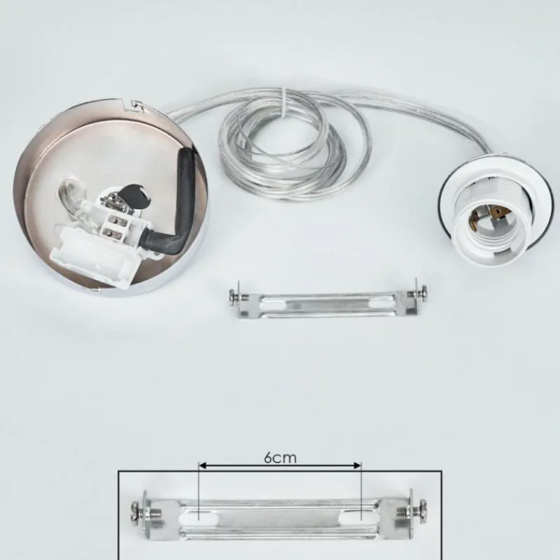 hofstein Suspension Girouxville Chrome, Blanc, 1 lumière