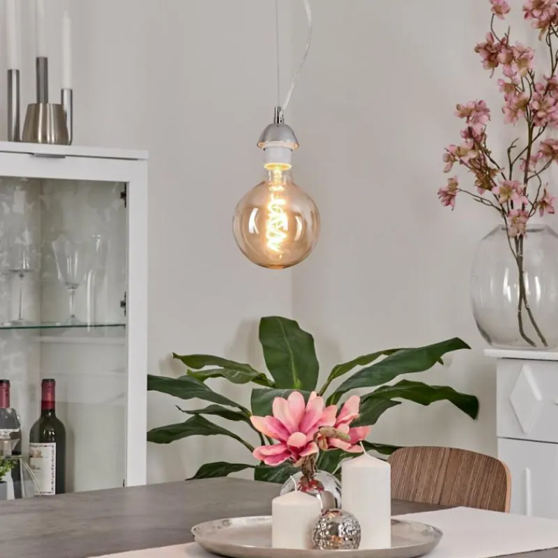 hofstein Suspension Girouxville Chrome, Blanc, 1 lumière