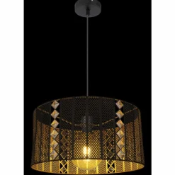Luminaires Globo Lighting Suspension Globo ABINI Noir, 1 lumière* Suspensions