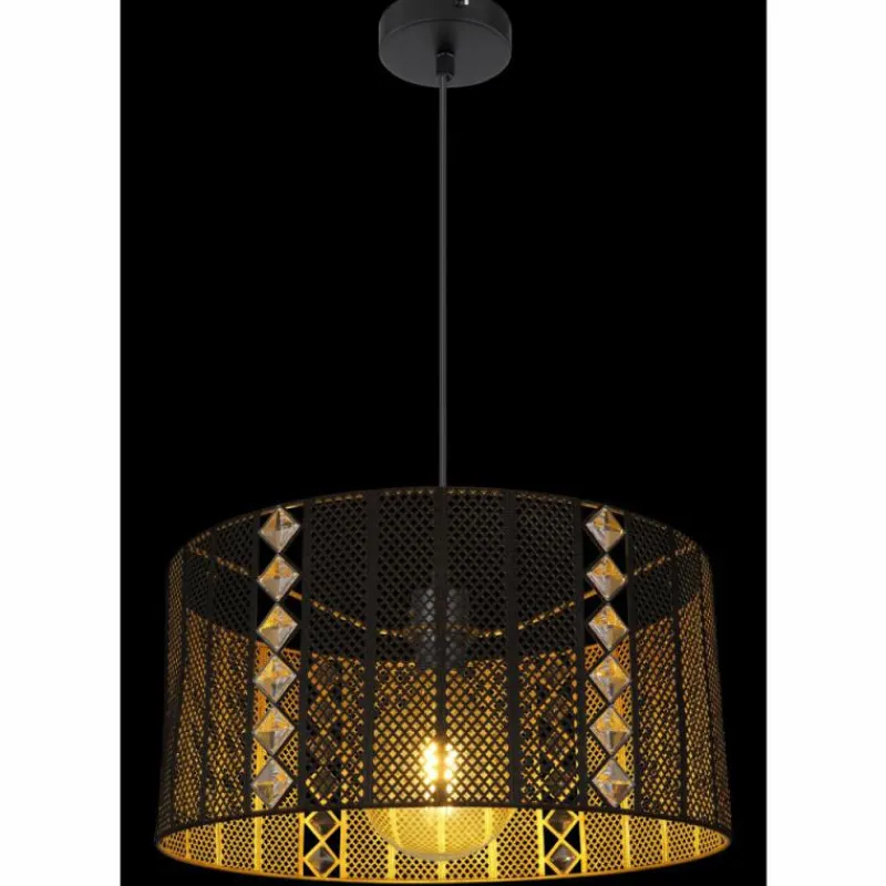 Luminaires Globo Lighting Suspension Globo ABINI Noir, 1 lumière* Suspensions