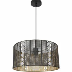 Luminaires Globo Lighting Suspension Globo ABINI Noir, 1 lumière* Suspensions