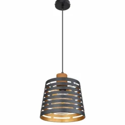 Luminaires Globo Lighting Suspension Globo ABLONA Noir, 1 lumière* Suspensions