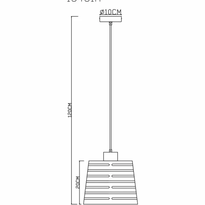 Luminaires Globo Lighting Suspension Globo ABLONA Noir, 1 lumière* Suspensions