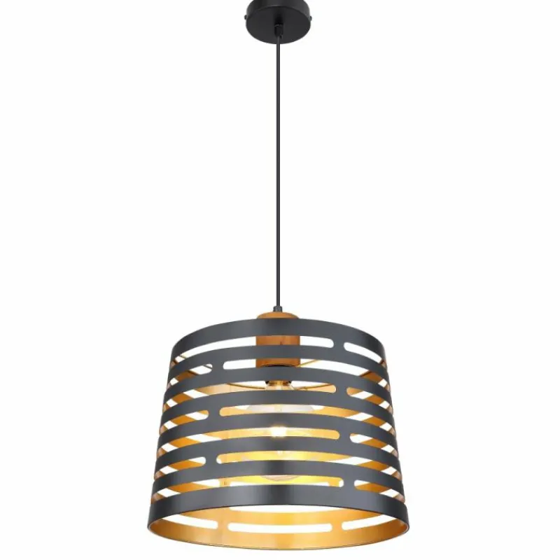 Luminaires Globo Lighting Suspension Globo ABLONA Noir, 1 lumière* Suspensions