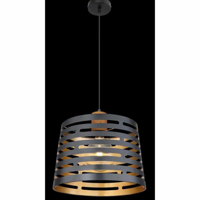 Luminaires Globo Lighting Suspension Globo ABLONA Noir, 1 lumière* Suspensions