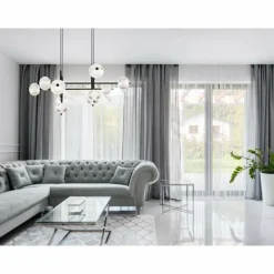 Luminaires Globo Lighting Suspension Globo AIDA LED Noir, 11 lumières* Suspensions