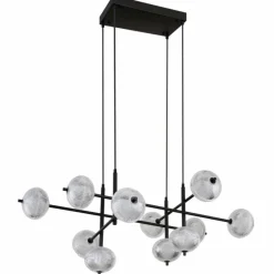 Luminaires Globo Lighting Suspension Globo AIDA LED Noir, 11 lumières* Suspensions