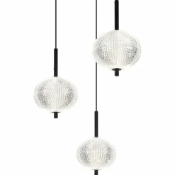 Luminaires Globo Lighting Suspension Globo AIDA LED Noir, 9 lumières* Suspensions