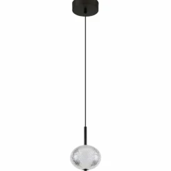 Luminaires Globo Lighting Suspension Globo AIDA LED Noir, 1 lumière* Suspensions
