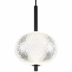 Luminaires Globo Lighting Suspension Globo AIDA LED Noir, 1 lumière* Suspensions