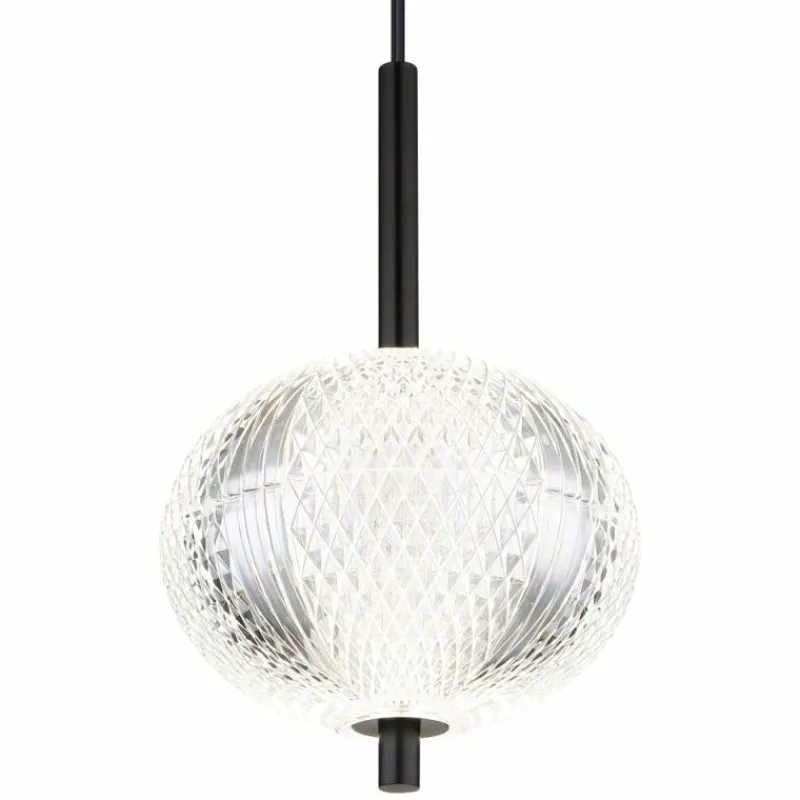 Luminaires Globo Lighting Suspension Globo AIDA LED Noir, 1 lumière* Suspensions