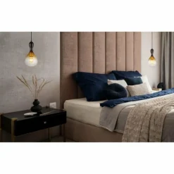 Suspension Verre Fumé-Luminaires Globo Lighting Suspension Globo ALADDIN Noir, 1 lumière