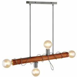 Luminaires Globo Lighting Suspension Globo ALICE Noir, 4 lumières* Suspensions