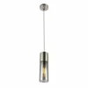 Suspension Verre Fumé-Luminaires Globo Lighting Suspension Globo ANNIKA Nickel mat, 1 lumière