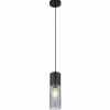 Suspension Verre Fumé-Luminaires Globo Lighting Suspension Globo ANNIKA Noir, 1 lumière