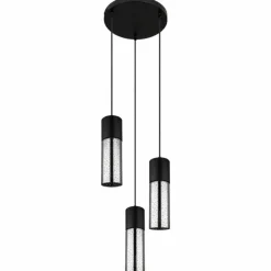 Luminaires Globo Lighting Suspension Globo ANNIKA Noir, 3 lumières