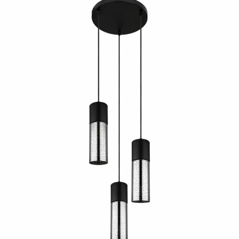 Luminaires Globo Lighting Suspension Globo ANNIKA Noir, 3 lumières
