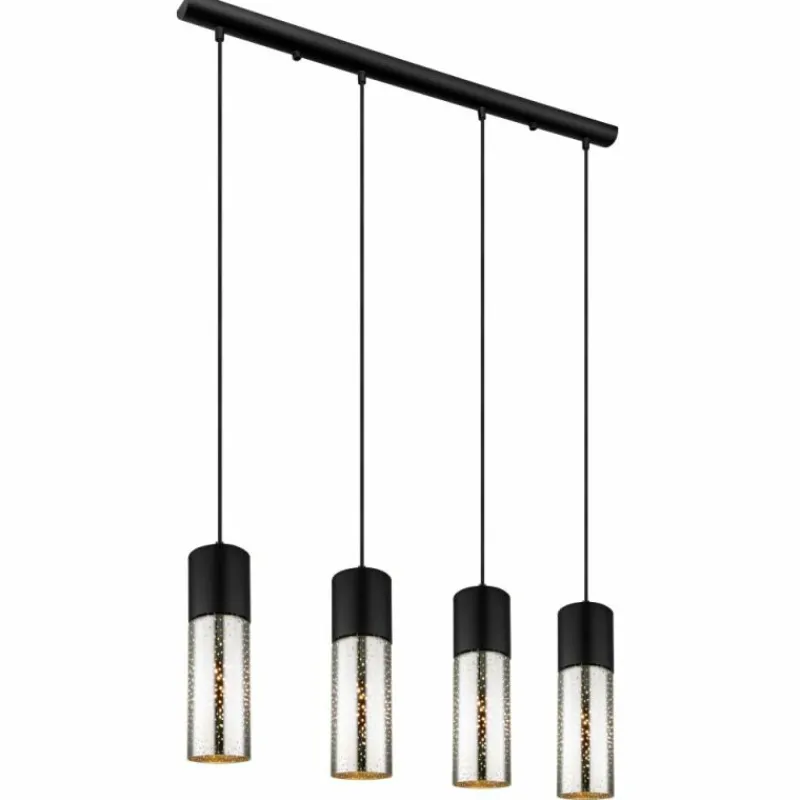 Luminaires Globo Lighting Suspension Globo ANNIKA Noir, 4 lumières