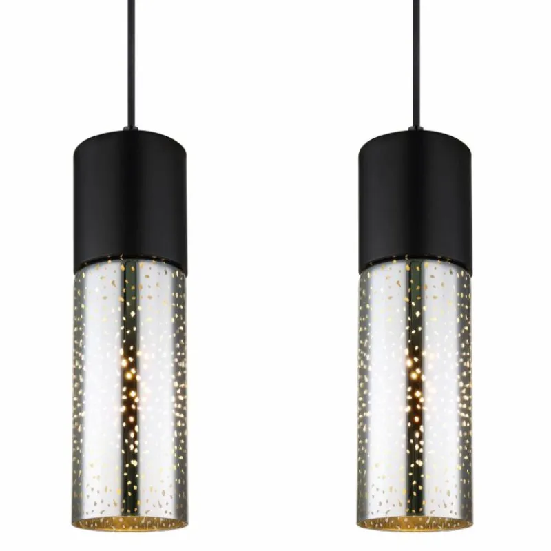 Luminaires Globo Lighting Suspension Globo ANNIKA Noir, 4 lumières