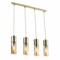 Luminaires Globo Lighting Suspension Globo ANNIKA Or, 4 lumières