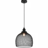 Lampes Industrielles-Luminaires Globo Lighting Suspension Globo ANYA Noir, 1 lumière